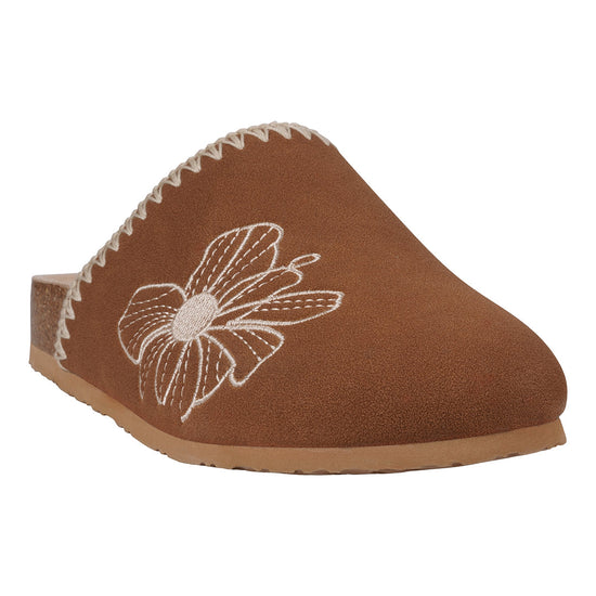 Women's Jamie Cognac Slide Footbed Clogs