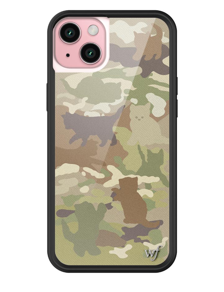Cat Camo iPhone Case iPhone 15 Plus iPhone Case Wildflower Cases