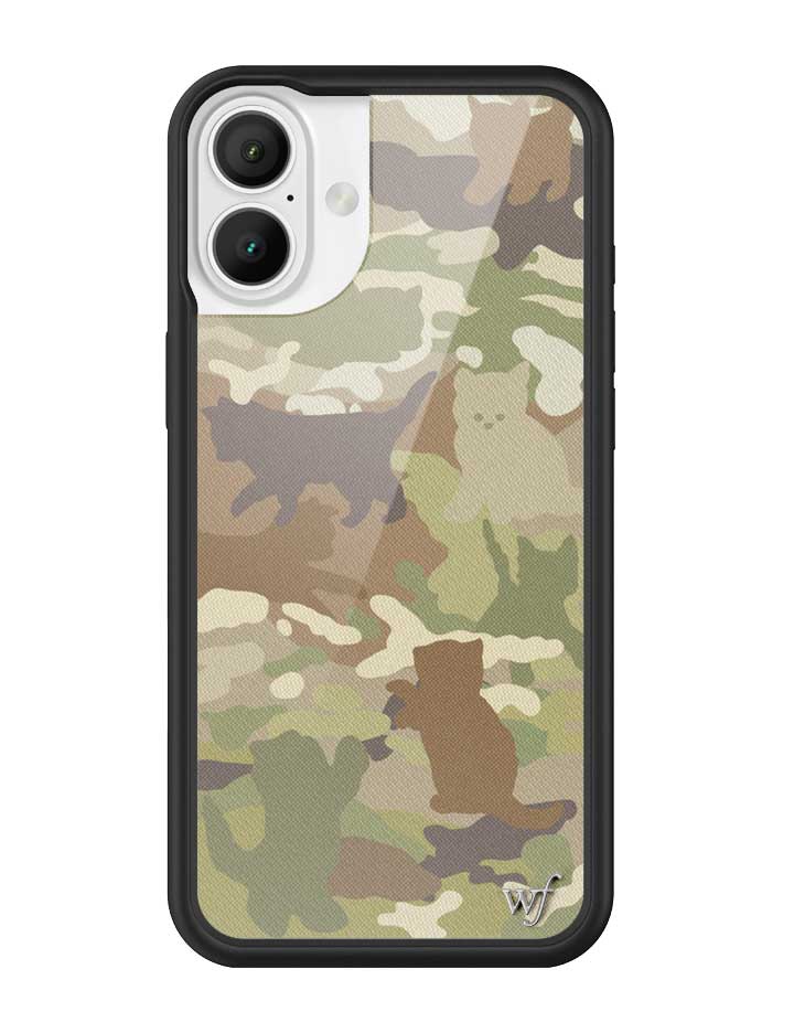 Cat Camo iPhone Case iPhone 16 Plus iPhone Case Wildflower Cases