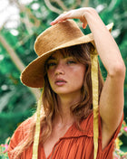 The Loli Jute Hat in Golden Brown