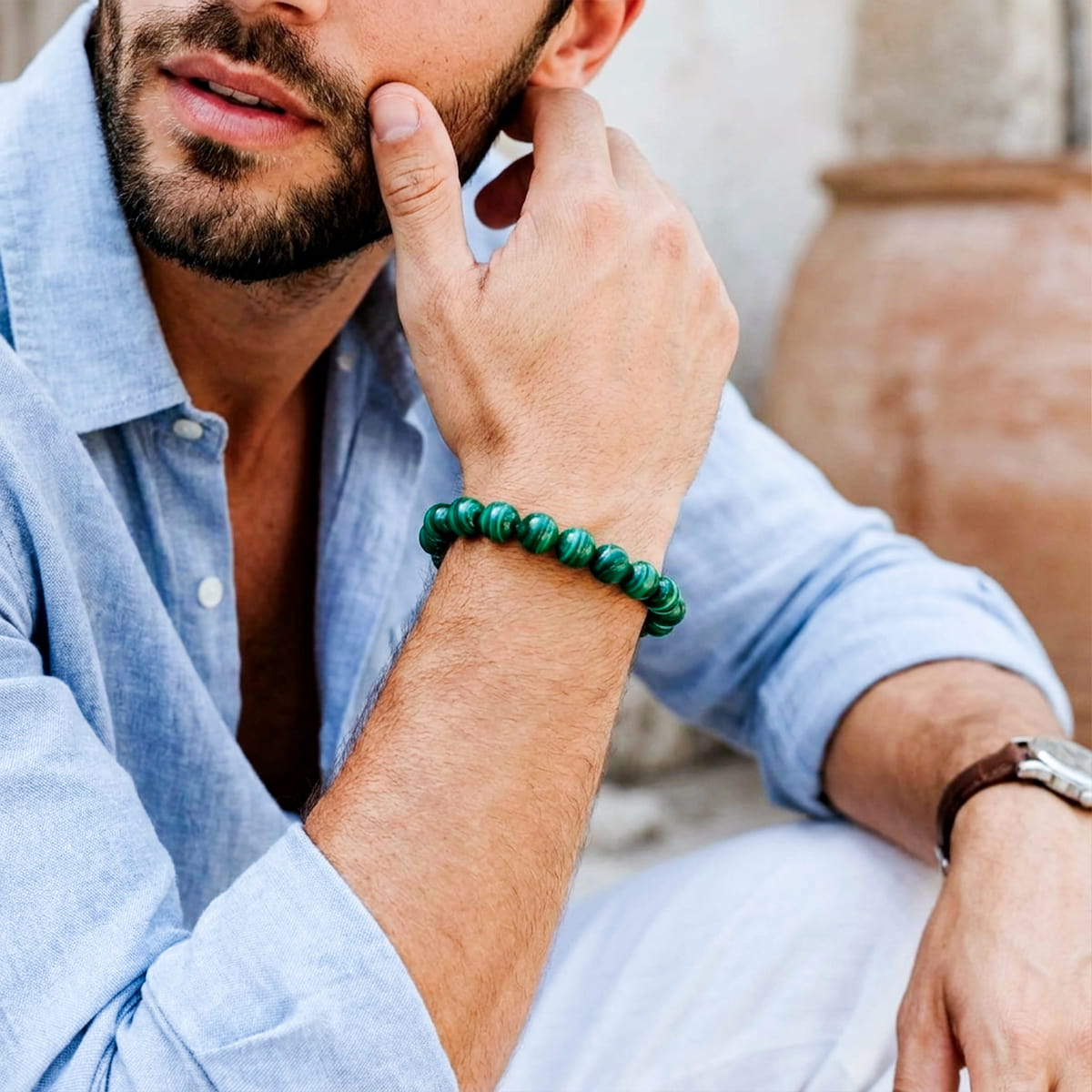 The Malachite Anxiety Bracelet