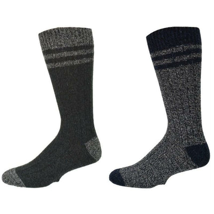 Marled Wool-Blend Crew Socks, 2-Pair Pack