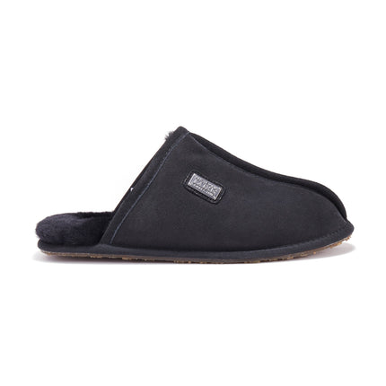 MENS CLOSED MULE BLACK