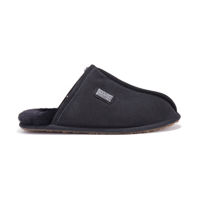 MENS CLOSED MULE BLACK