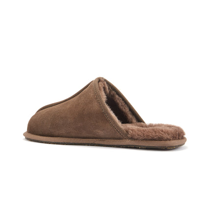 MENS CLOSED MULE CLAY