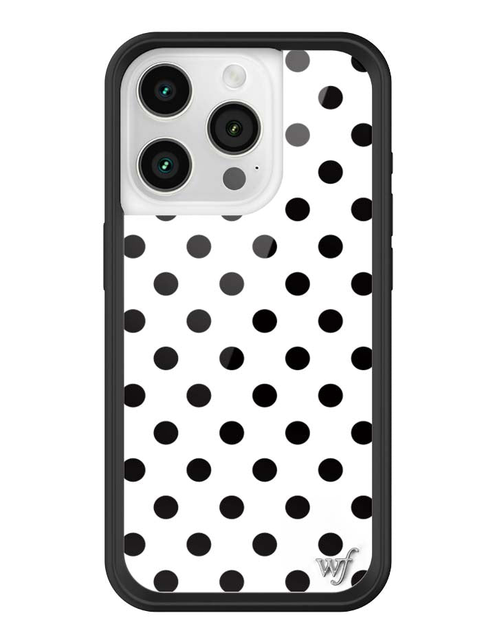 Polka Dot | White and Black iPhone Case