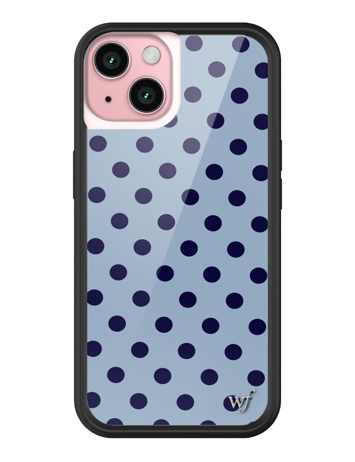Polka Dot | Blue and Navy Blue iPhone Case