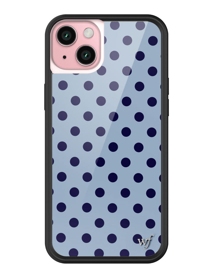 Polka Dot | Blue and Navy Blue iPhone Case