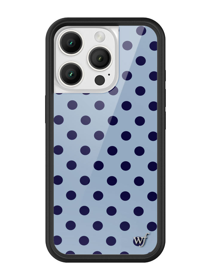 Polka Dot | Blue and Navy Blue iPhone Case