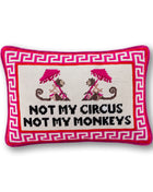 Not My Circus Needlepoint Pillow