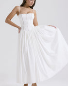 Elegant & Gentle Style Slimming Floral Spaghetti Strap Ethereal Dress
