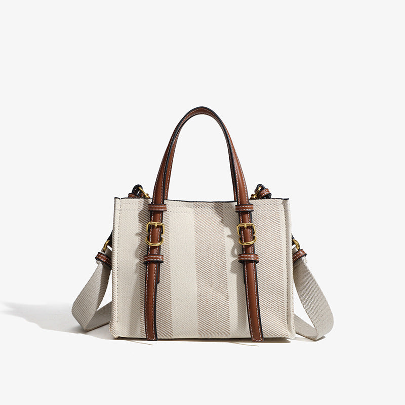Mini Structured Shoulder & Crossbody Tote canvas Bags SHOMICOBOUTIQUE