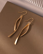Gold Earrings for Women Hypoallergenic Leverback Drop Dangle Earrings Trendy 14K Gold Plated Twisted Spiral Teardrop Rhombus Heart Dangle Earring for Women Dainty Fashion Jewelry Gifts