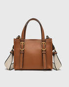 Mini Structured Shoulder & Crossbody Tote brown Bags SHOMICOBOUTIQUE