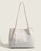 Knitted tote bag, women hobo bag, women's large capacity shoulder bag, commuter shoulder canvas bag women