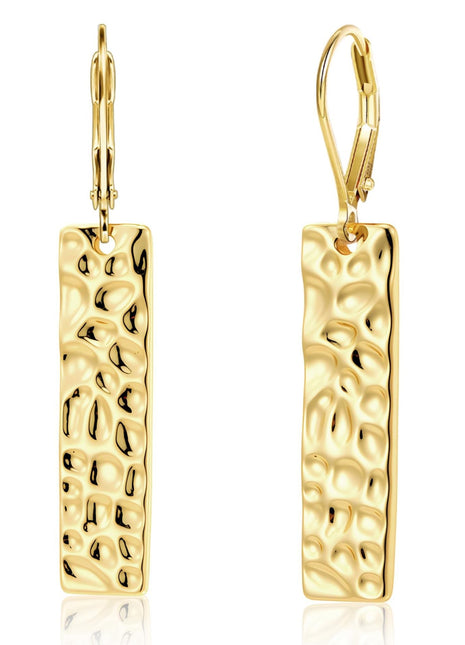 Brass real gold electroplating niche light luxury karst pleated earrings women's earrings