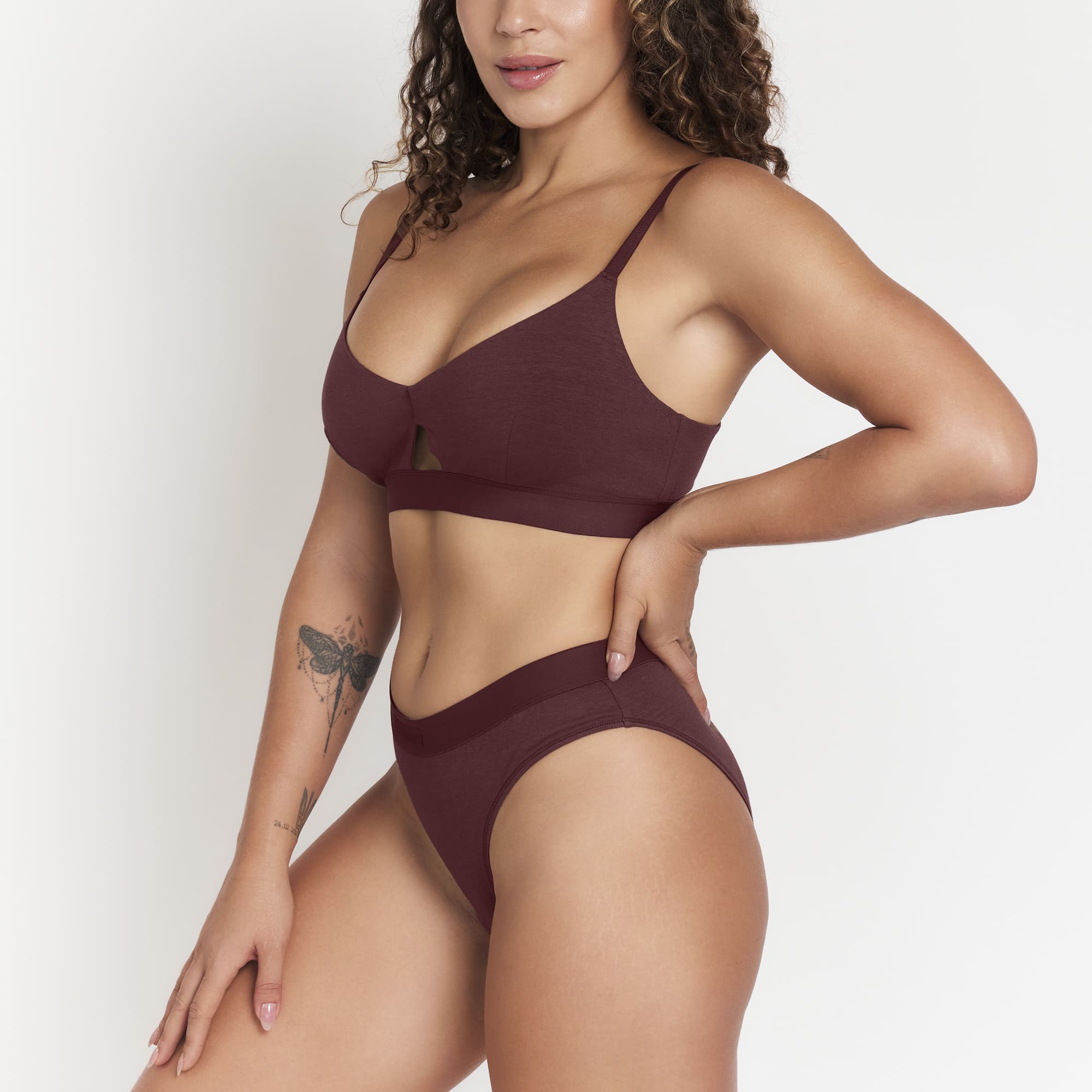 Keyhole Bra, in Sour Cherry