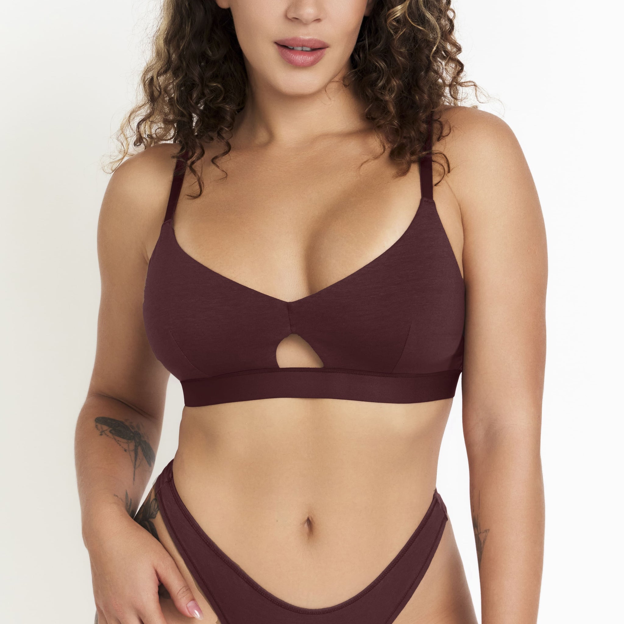 Keyhole Bra, in Sour Cherry
