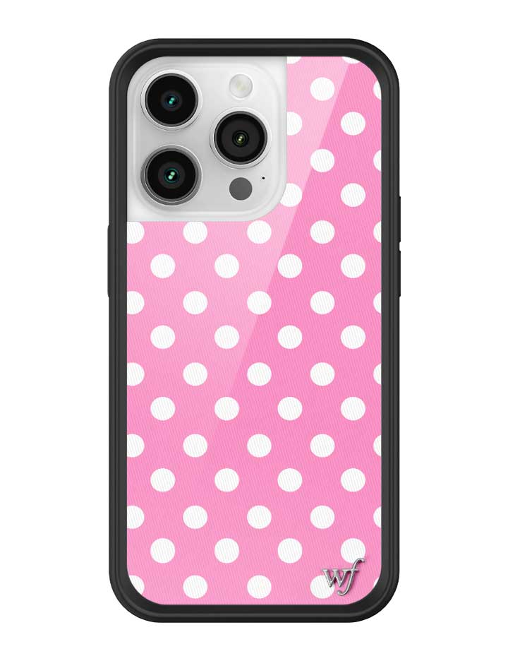 Polka Dot | Pink and White iPhone Case iPhone 14 Pro iPhone Case Wildflower Cases