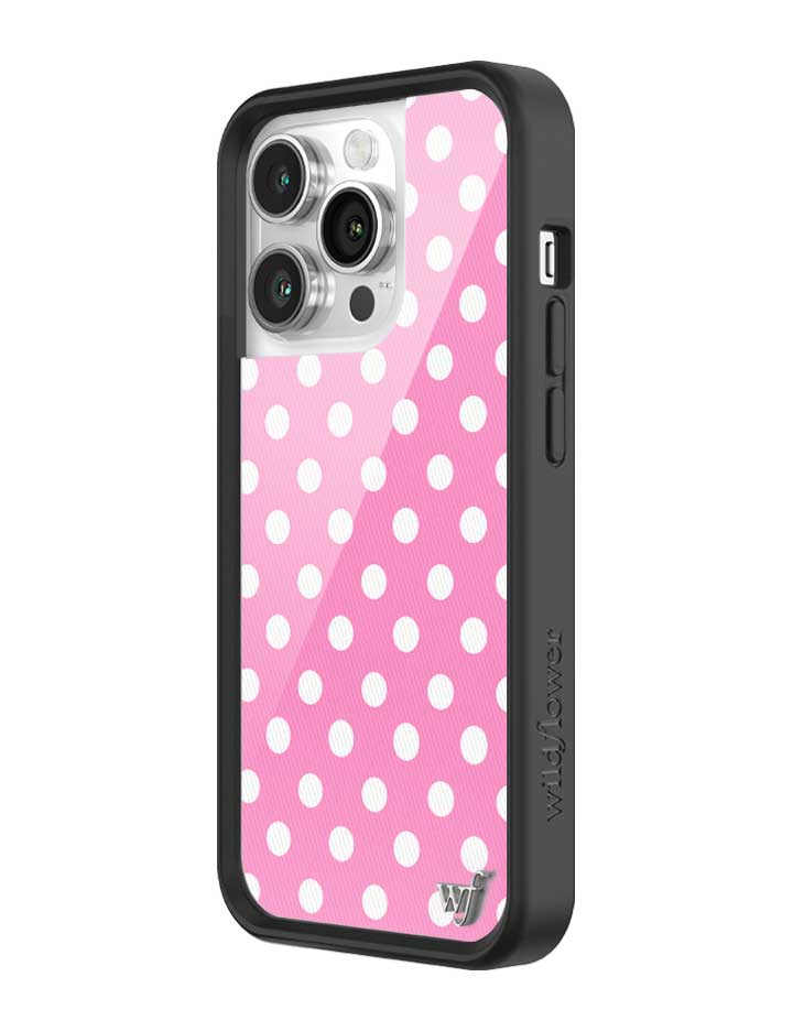 Polka Dot | Pink and White iPhone Case iPhone Case Wildflower Cases
