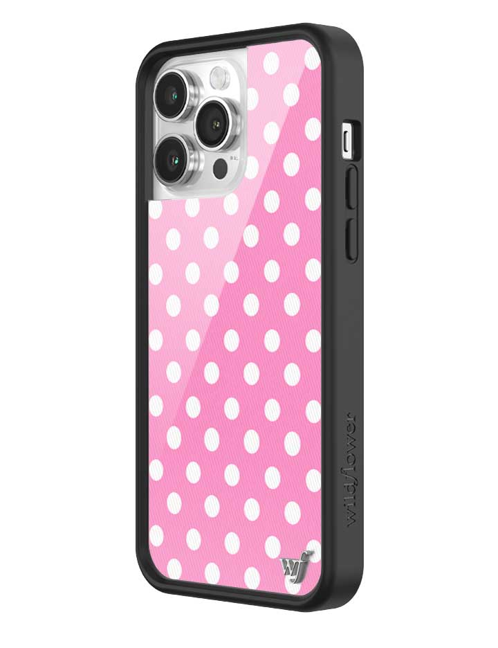 Polka Dot | Pink and White iPhone Case iPhone Case Wildflower Cases