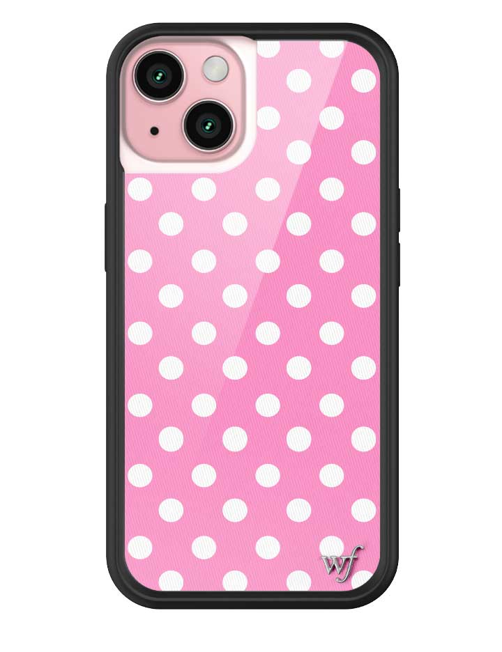 Polka Dot | Pink and White iPhone Case iPhone 15 iPhone Case Wildflower Cases