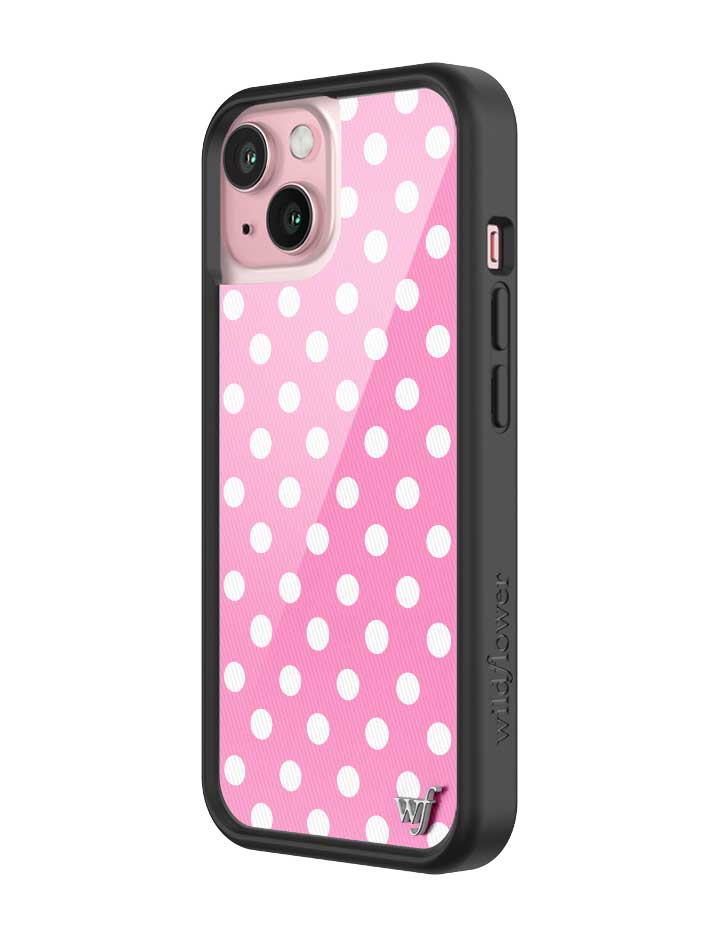 Polka Dot | Pink and White iPhone Case iPhone Case Wildflower Cases