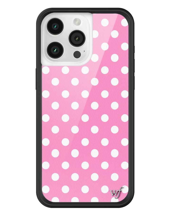 Polka Dot | Pink and White iPhone Case iPhone 15 Pro Max iPhone Case Wildflower Cases