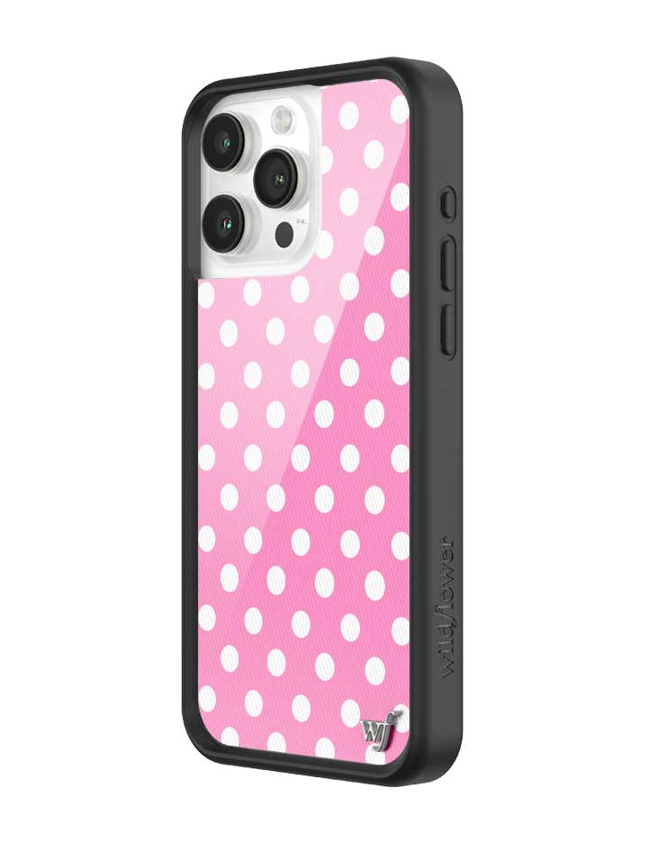 Polka Dot | Pink and White iPhone Case iPhone Case Wildflower Cases