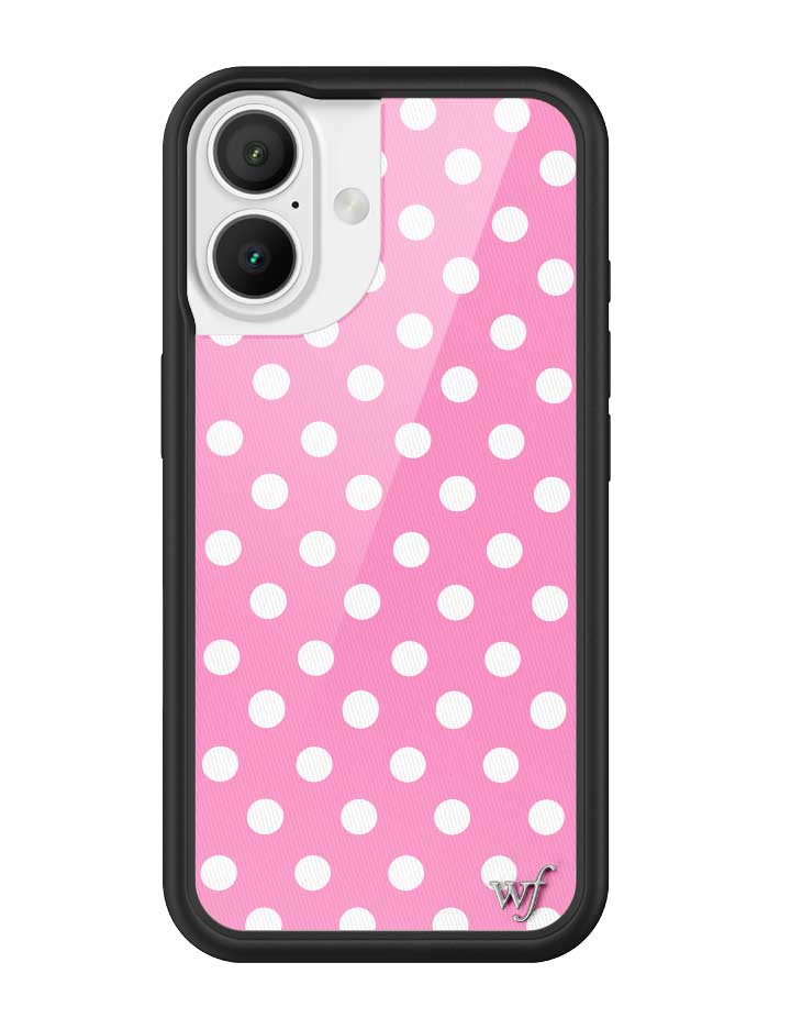 Polka Dot | Pink and White iPhone Case iPhone 16 iPhone Case Wildflower Cases