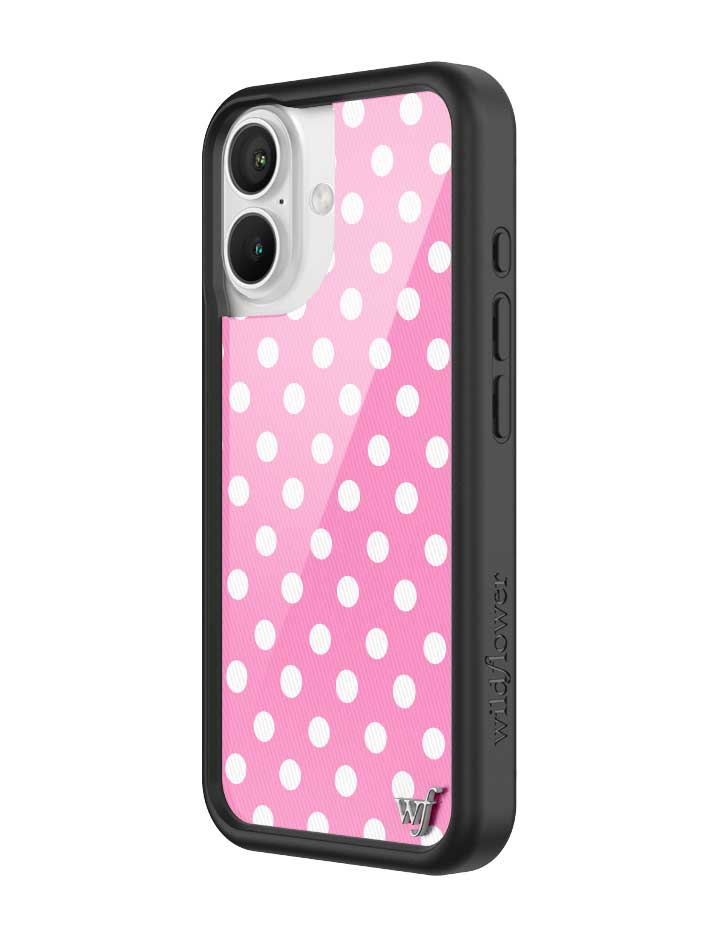 Polka Dot | Pink and White iPhone Case iPhone Case Wildflower Cases