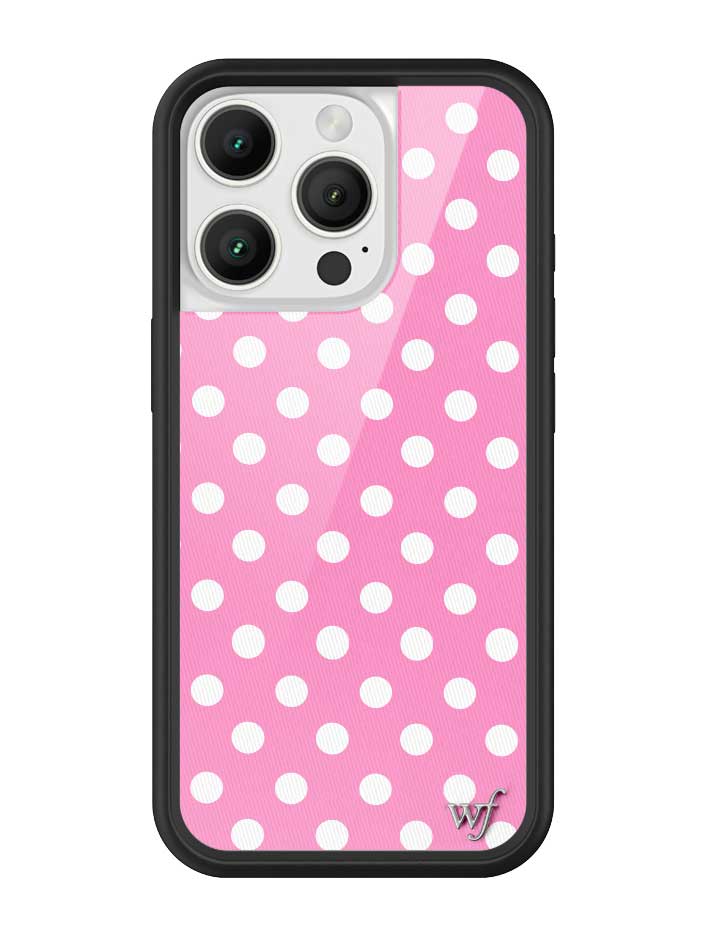 Polka Dot | Pink and White iPhone Case iPhone 16 Pro iPhone Case Wildflower Cases