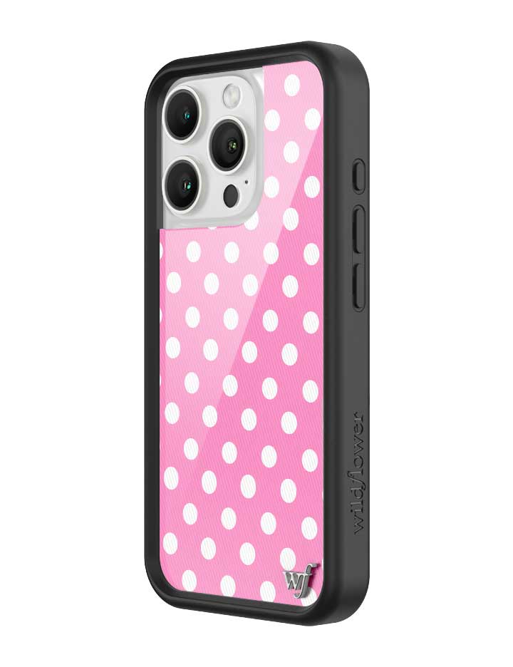 Polka Dot | Pink and White iPhone Case iPhone Case Wildflower Cases