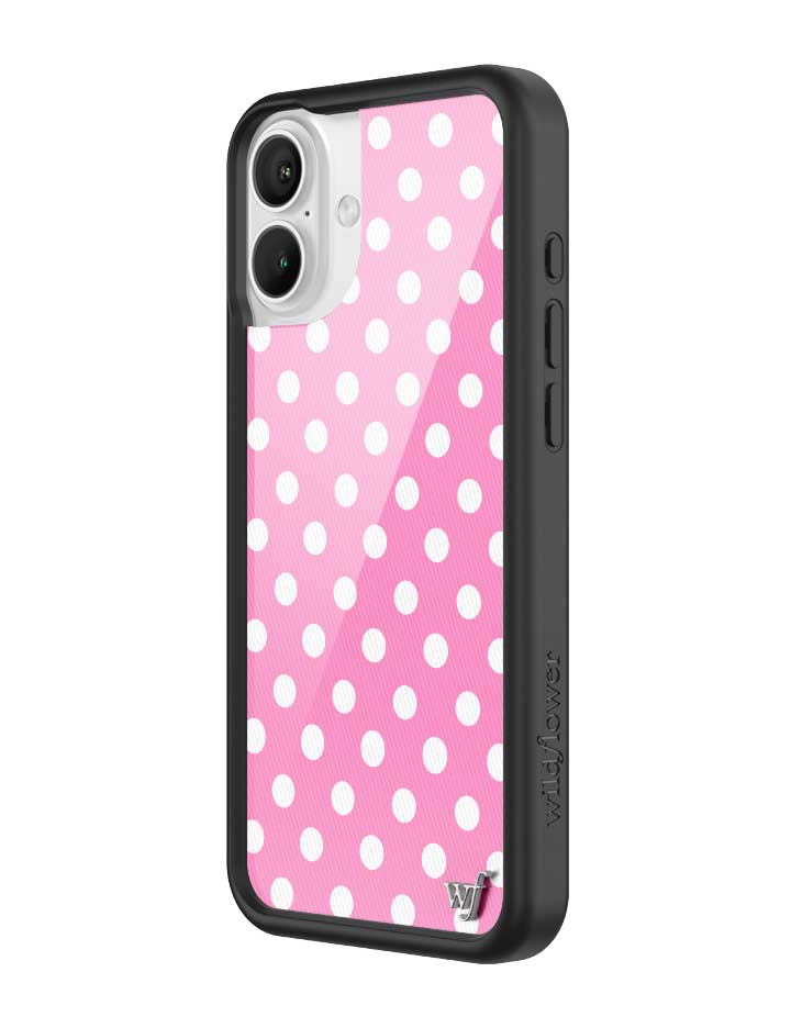 Polka Dot | Pink and White iPhone Case iPhone Case Wildflower Cases