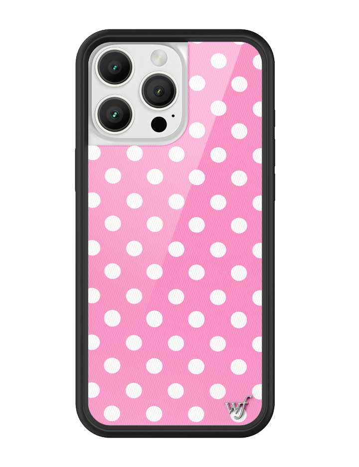 Polka Dot | Pink and White iPhone Case iPhone 16 Pro Max iPhone Case Wildflower Cases