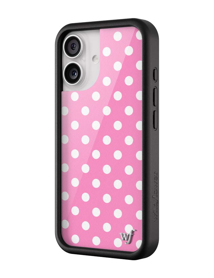 Polka Dot | Pink and White iPhone Case iPhone Case Wildflower Cases