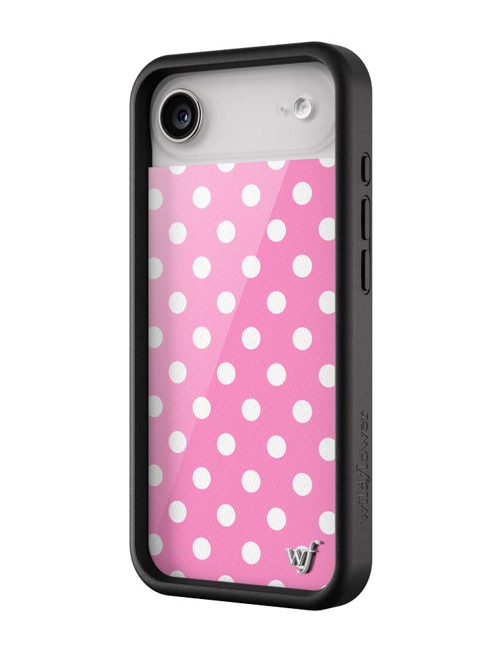 Polka Dot | Pink and White iPhone Case iPhone Case Wildflower Cases
