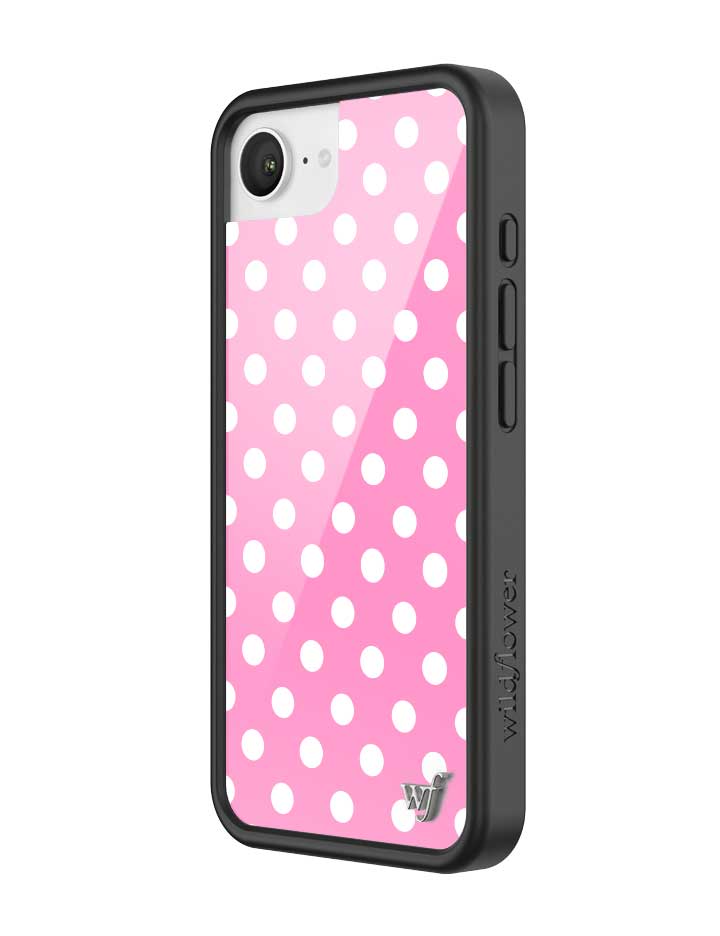 Polka Dot | Pink and White iPhone Case iPhone Case Wildflower Cases