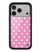 Polka Dot | Pink and White iPhone Case iPhone 17 Pro iPhone Case Wildflower Cases