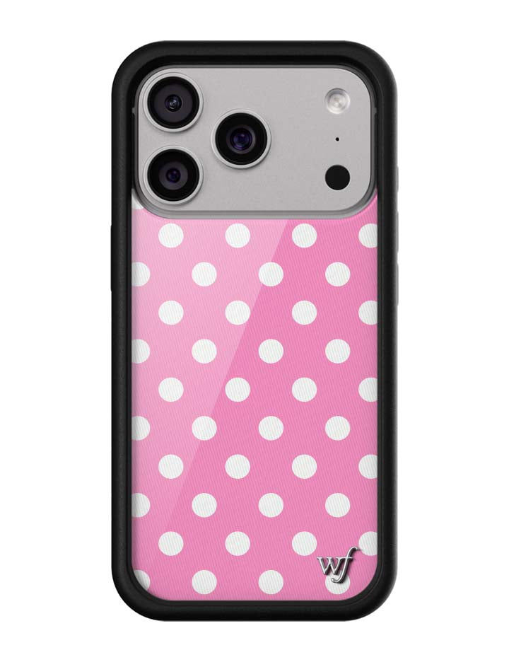 Polka Dot | Pink and White iPhone Case iPhone 17 Pro iPhone Case Wildflower Cases