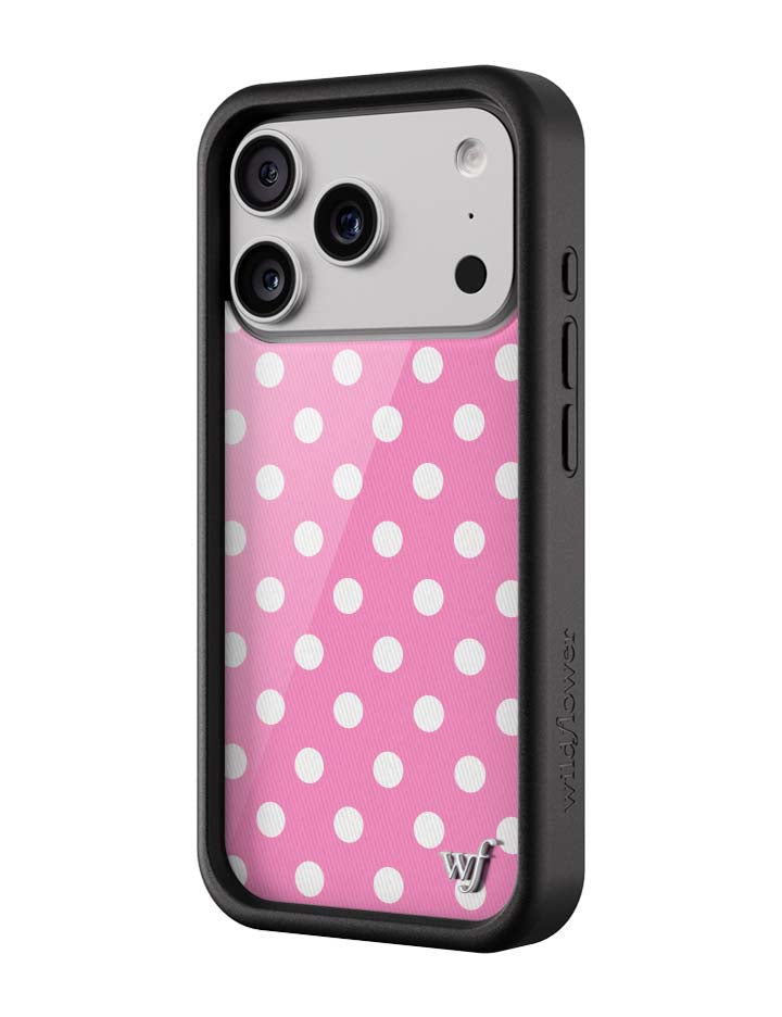 Polka Dot | Pink and White iPhone Case iPhone Case Wildflower Cases