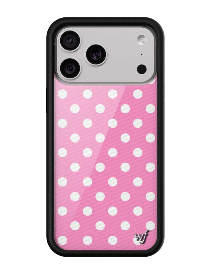 Polka Dot | Pink and White iPhone Case iPhone 17 Pro Max iPhone Case Wildflower Cases