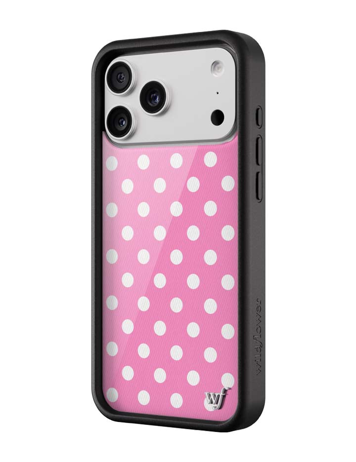 Polka Dot | Pink and White iPhone Case iPhone Case Wildflower Cases