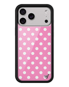 Polka Dot | Pink and White iPhone Case