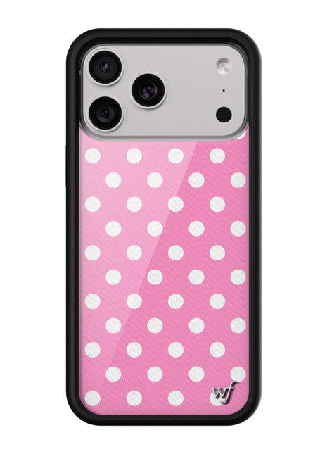 Polka Dot | Pink and White iPhone Case