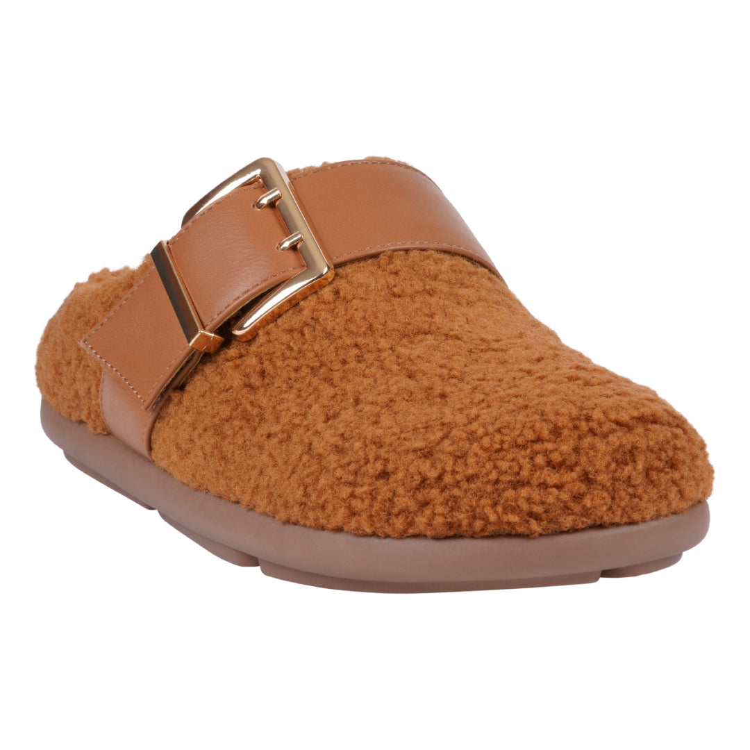 Women's Patsy Brown Flat Flat Sandals GC Shoes