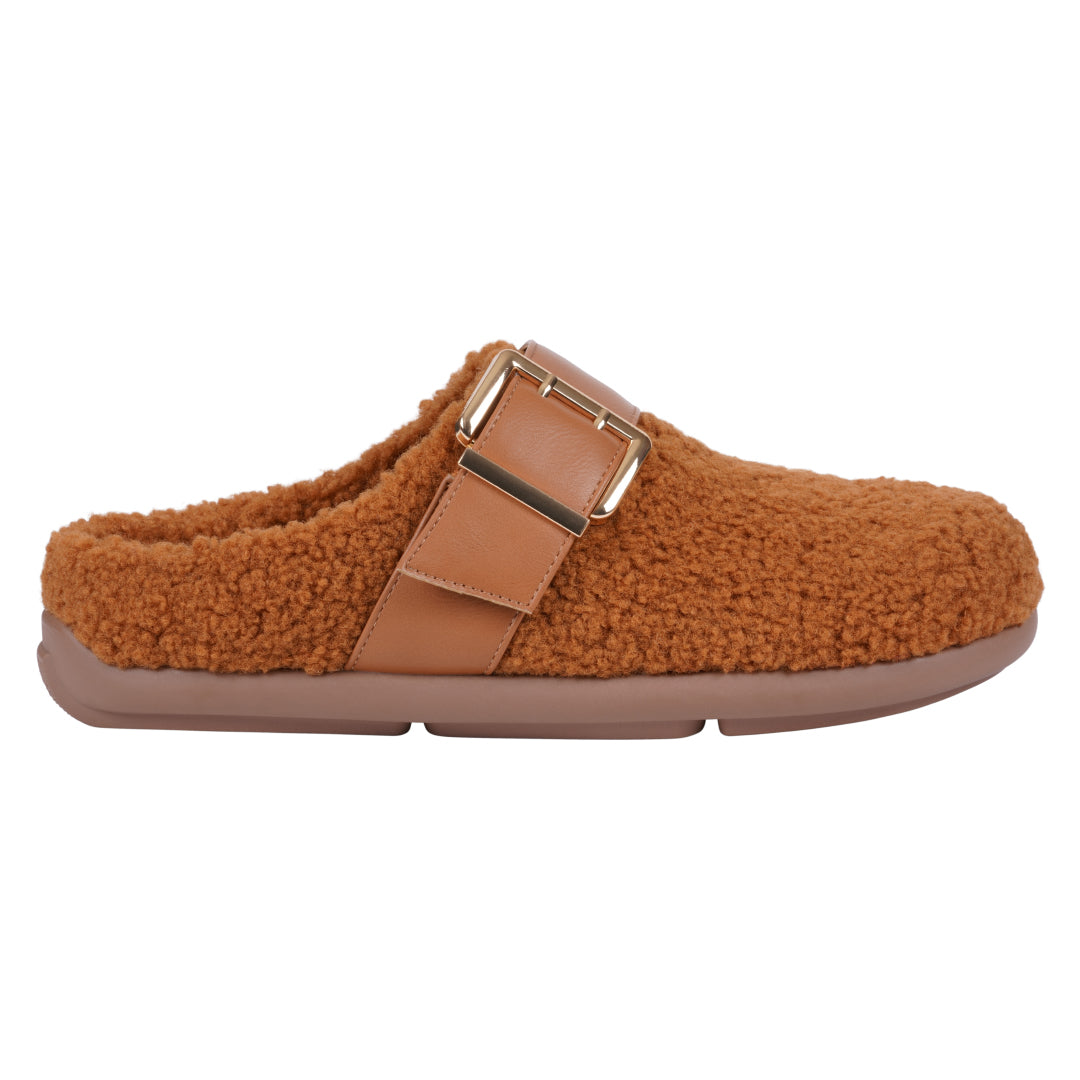 Women's Patsy Brown Flat Flat Sandals GC Shoes