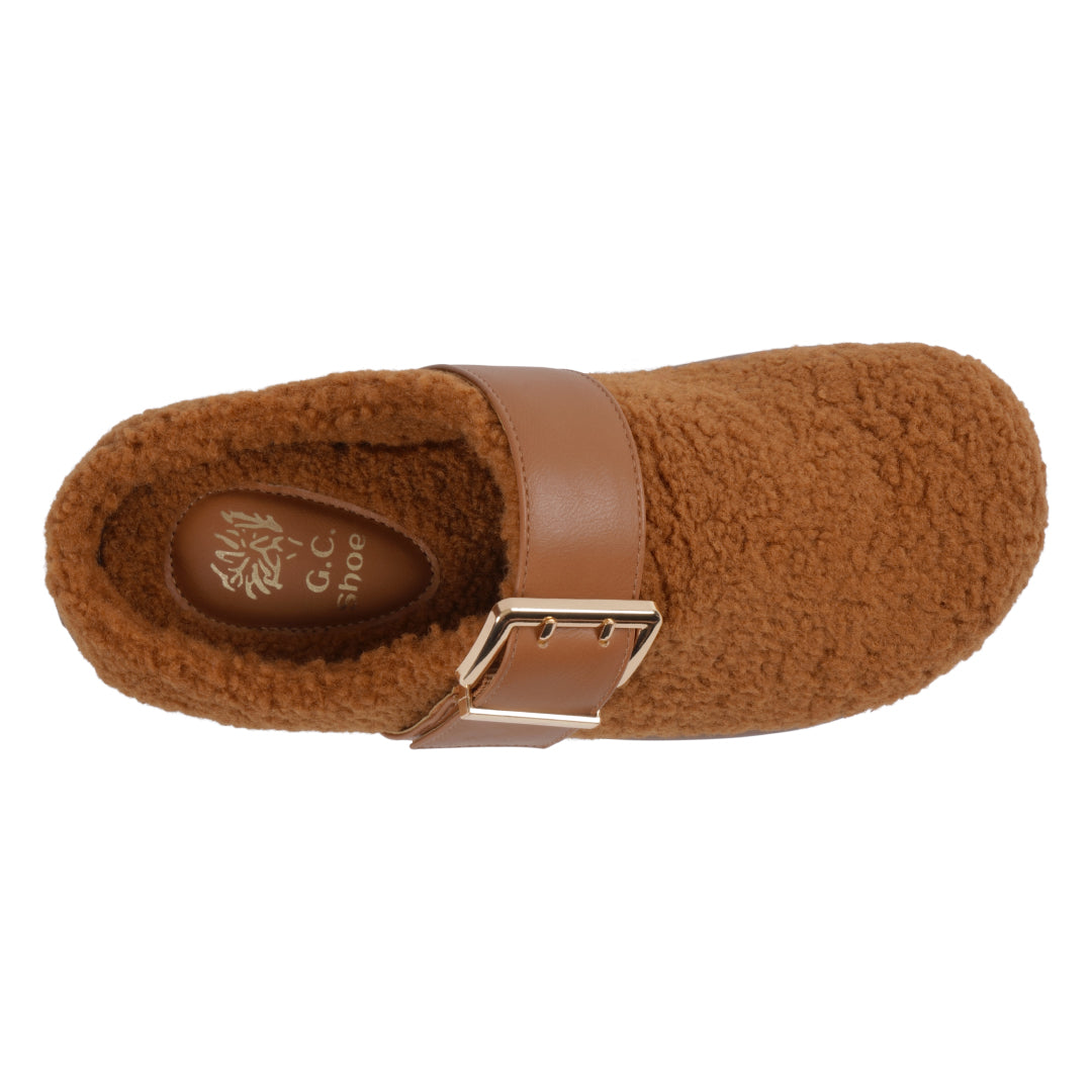 Women's Patsy Brown Flat Flat Sandals GC Shoes