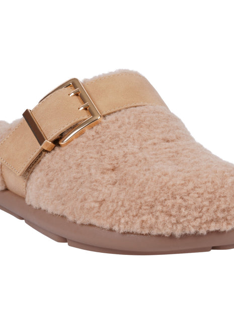 Women's Patsy Tan Mule Flat Sandals GC Shoes