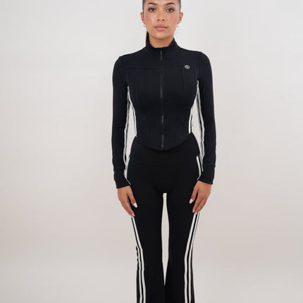 I Am Motivated Black Flare Pant